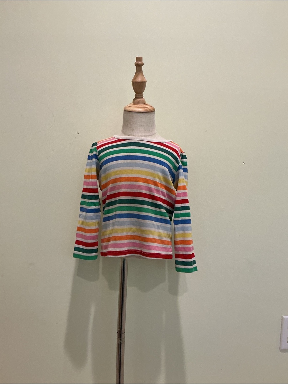 Gymboree Long-Sleeve Rainbow Stripe Tee - Red, Green, Blue, Yellow, Pink